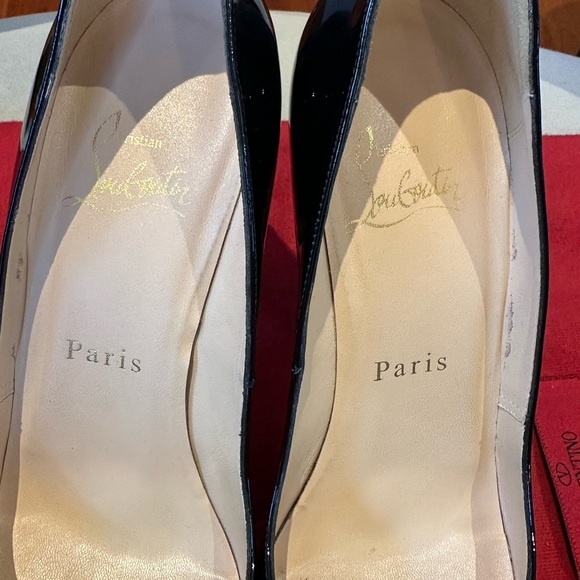 Brand New Authentic Christian Louboutin Patent Leather Very Prive Platform Heel - Picture 6 of 9